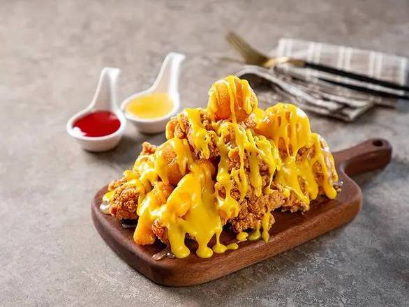 *Korean style Honey Mustard Boneless Fried Chicken/韩式蜂蜜无骨炸鸡